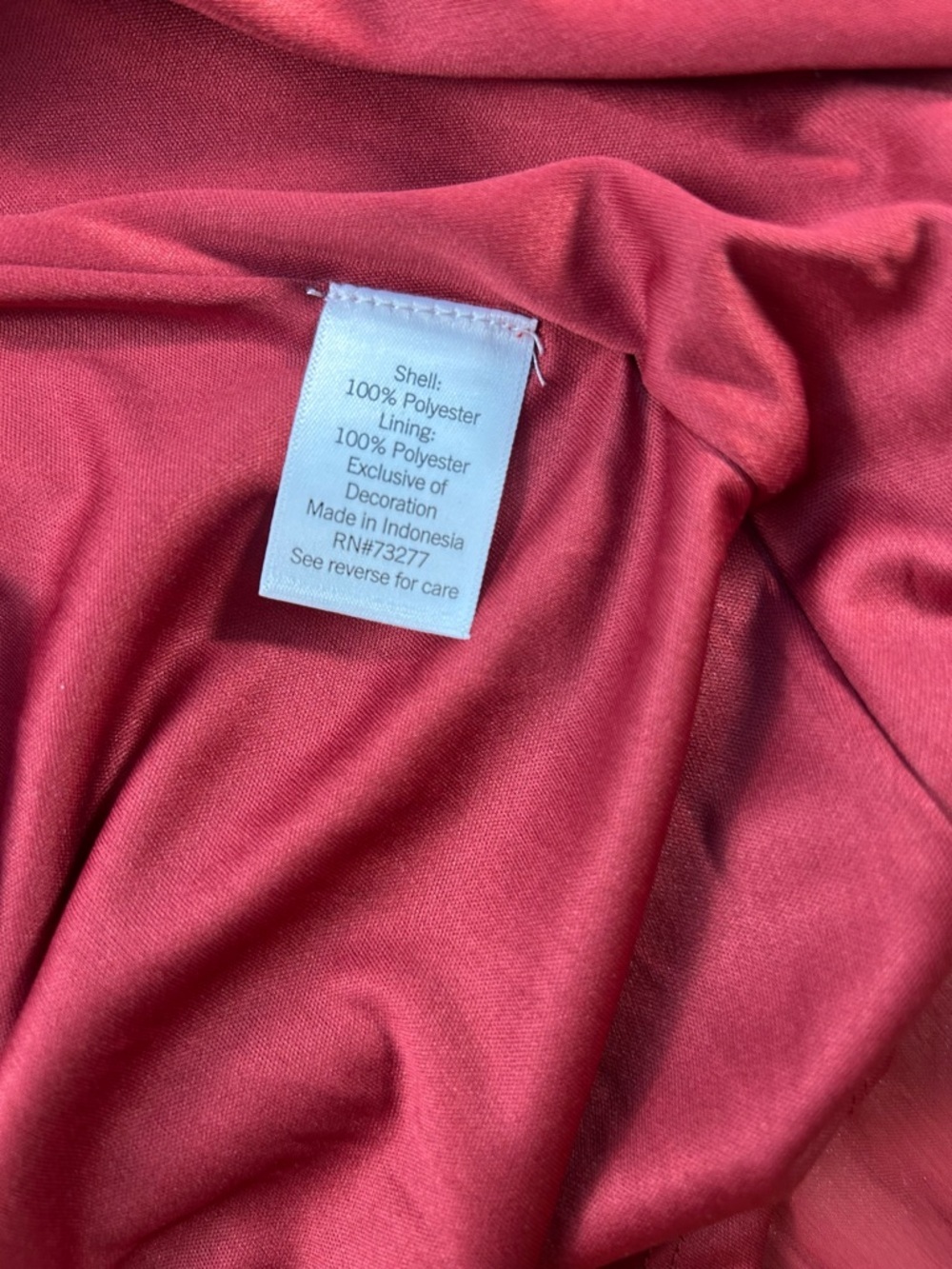 NEW LC Lauren Conrad Red Wrap Midi Dress with Self-Tie Waist SIZE XL - Picture 9 of 12